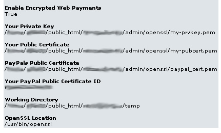 osCommerce OpenSSL